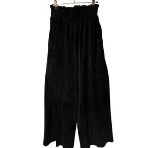 NEW IN Boho Cottagecore Velour Soft Corduroy Wide Leg Pockets Pants S Boho Small